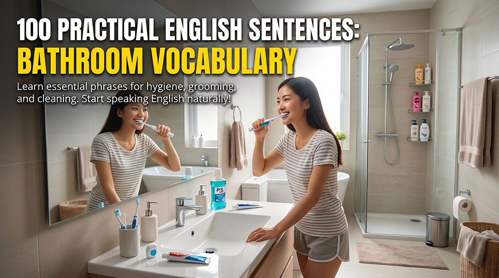 100 Practical English Sentences: Bathroom Vocabulary